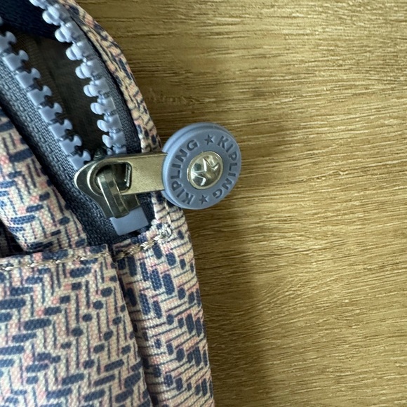 Kipling Firefly Backpack Eternal Tweed Blue Pink - Picture 5 of 14